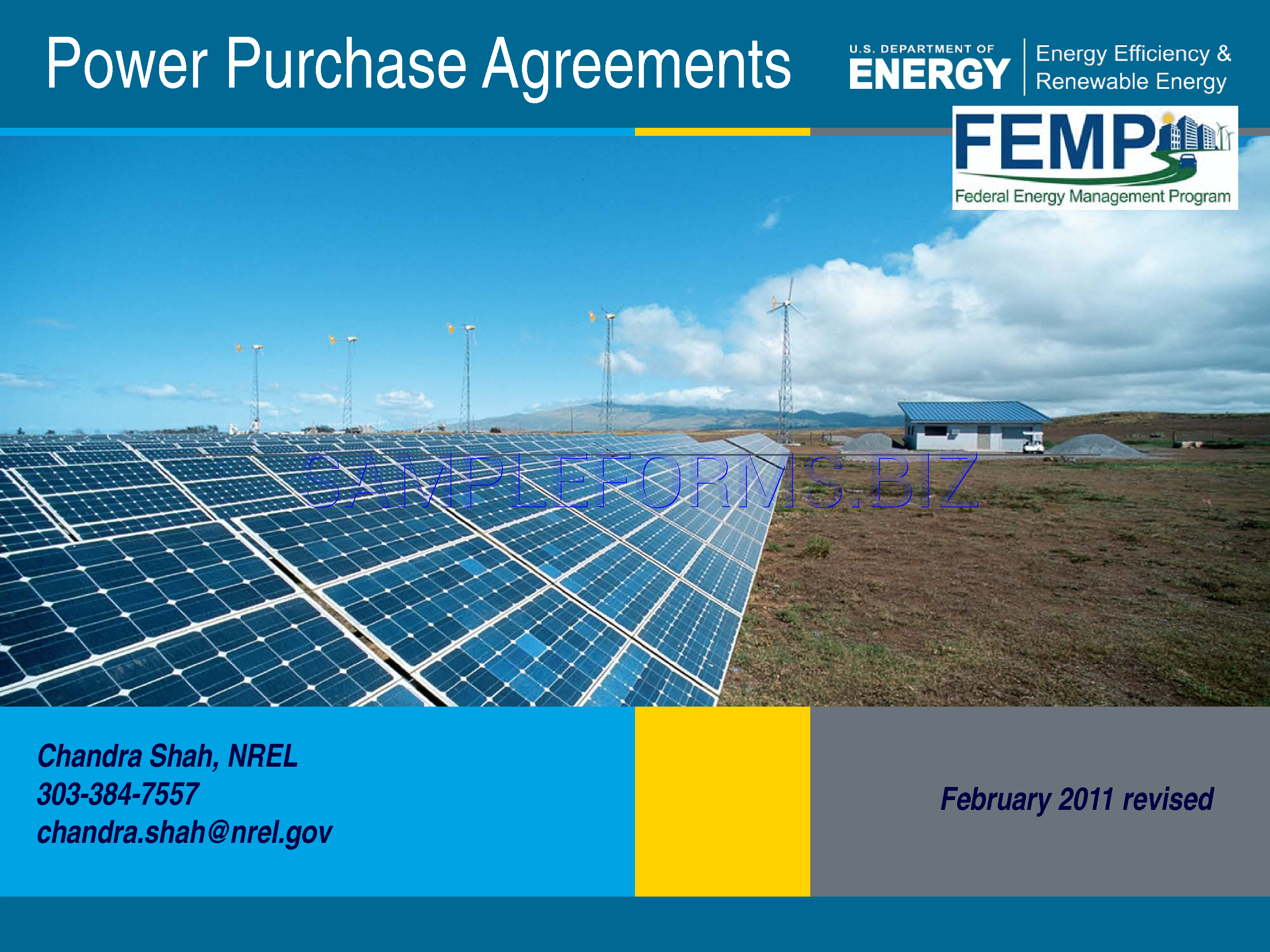 Preview free downloadable Power Purchase Agreements in PDF (page 1)